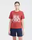 Camiseta The Real Choice Rojo Granate Oscuro T. M Chevignon