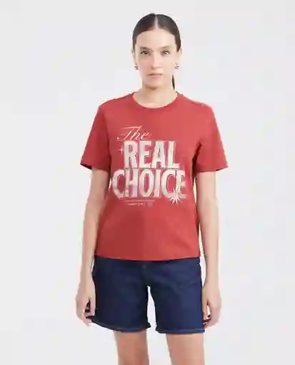 Camiseta The Real Choice Rojo Granate Oscuro T. M Chevignon