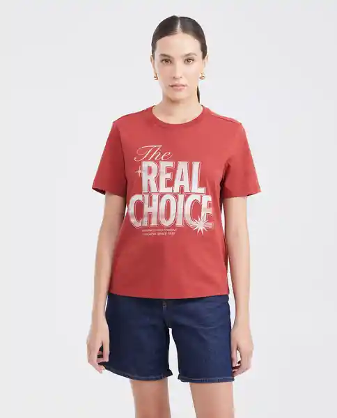 Camiseta The Real Choice Rojo Granate Oscuro T. M Chevignon