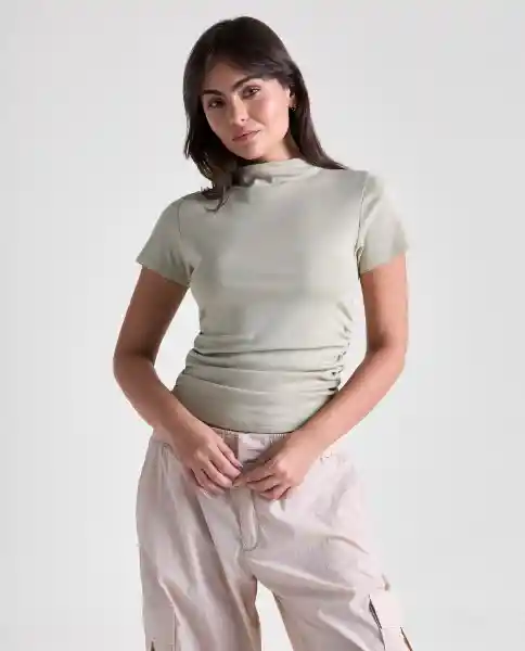 Camiseta Mujer Caqui Talla XS 609G006_CAQ150513 Americanino