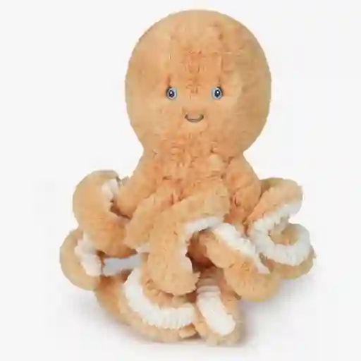 O.B. Designs Peluche Pulpo Ollie Dorado Pequeño 25 cm