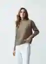 Suéter Tejido Mujer Verde Oleoso Medio M Naf Naf