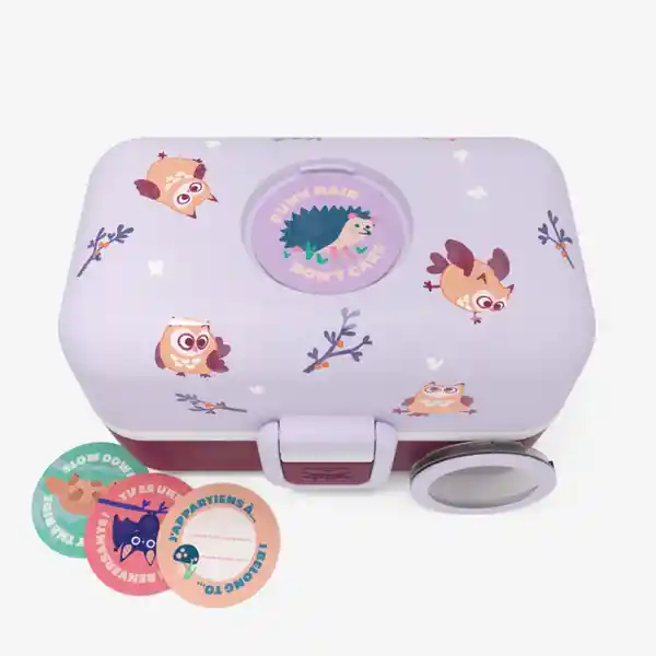 Monbento Lonchera Doble Owly Vino/lila