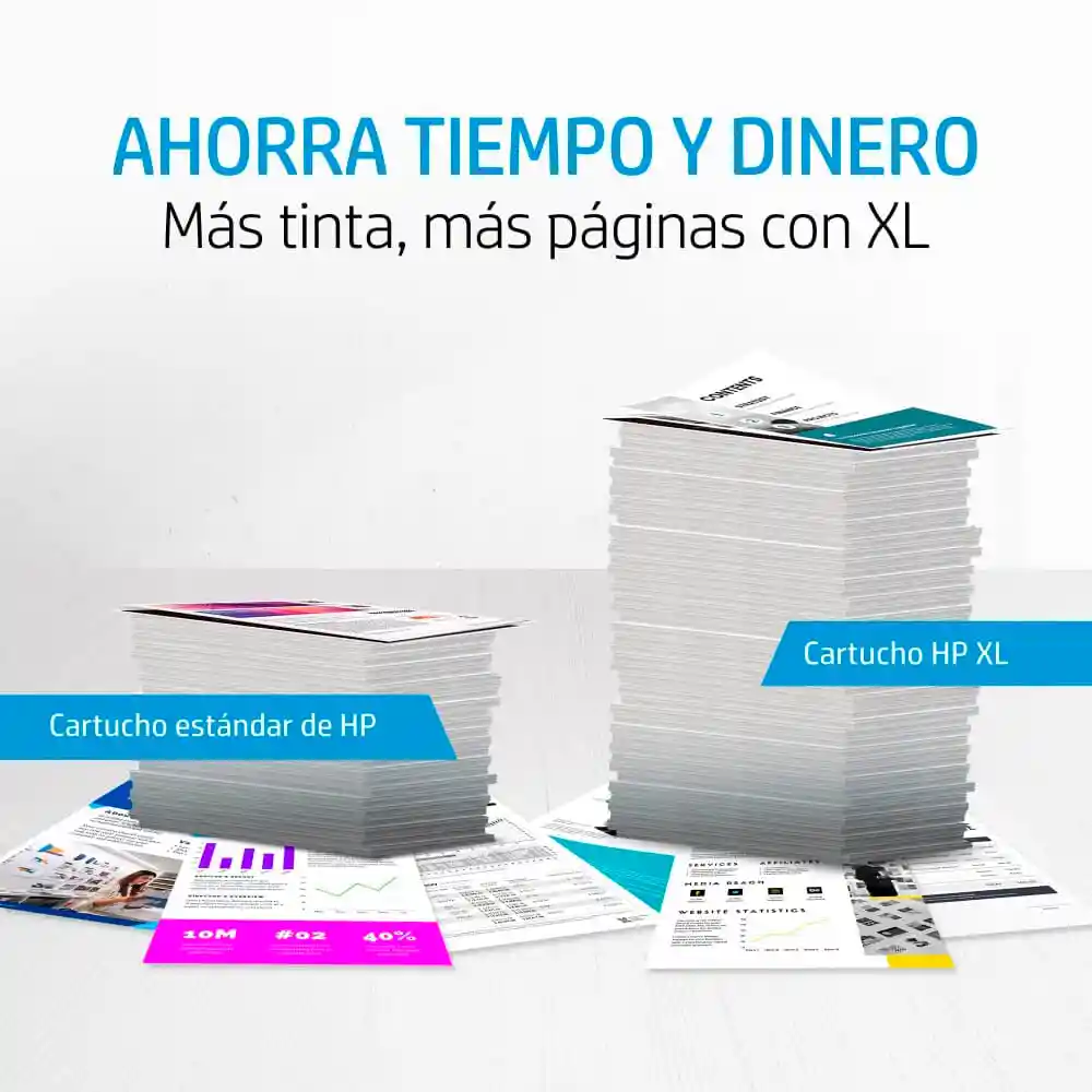 Hp Cartucho de Tinta 62Xl Negro