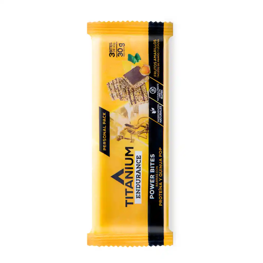 Barra Energética de Sabor a Frutos Amarillos Titanium