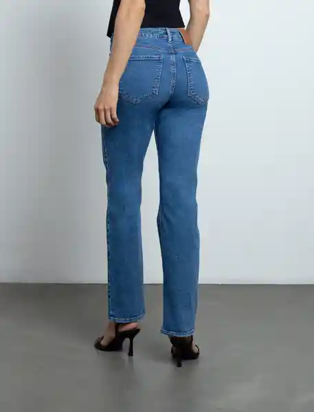 Jean Mujer Azul Índigo Medio Talla 8 493F012 Naf Naf