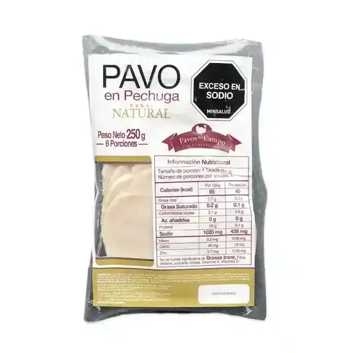 Pechuga de Pavo Natural - Pavos Del Campo