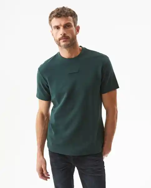 Camiseta Horizontal Verde Galloway Ultraoscuro L Chevignon