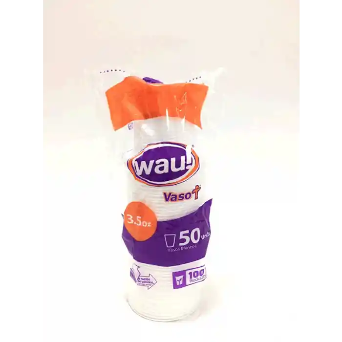 Vaso Waux3.5onz Blanco X114 10056