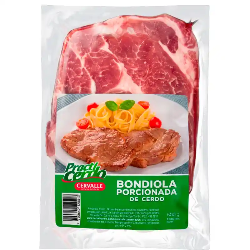 Practicerdo Bondiola de Cerdo Porcionado