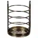 Material: Níquel. Soporte Para Utensilios de Cocina. Base Circular. 4 Topes Antideslizantes. Estructura Resistente. Sku 010591007661