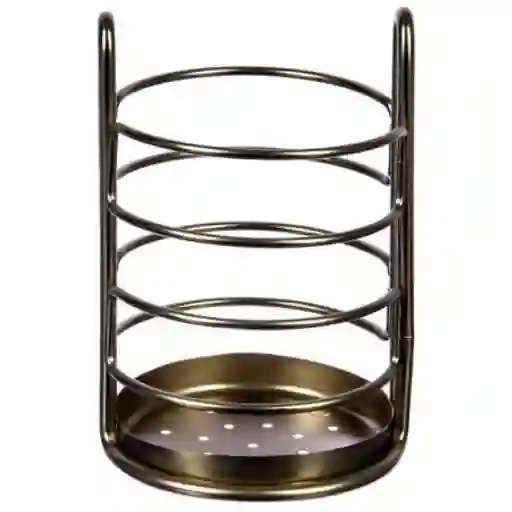 Material: Níquel. Soporte Para Utensilios de Cocina. Base Circular. 4 Topes Antideslizantes. Estructura Resistente. Sku 010591007661