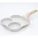 Sartén Múltiple + Asador Universal Aluminio Acabado Tipo Piedra 1 Gris