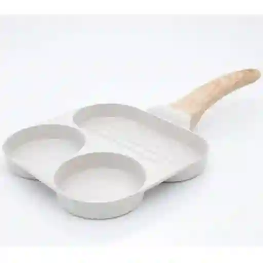 Sartén Múltiple + Asador Universal Aluminio Acabado Tipo Piedra 1 Gris