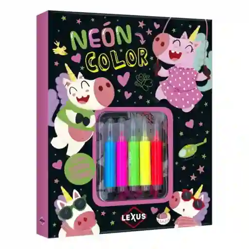 Neón Color + 5 Rotuladores de Neón y Stickers