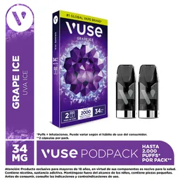 Vuse Go Vaporizador Pods Grape Ice (34 mg)