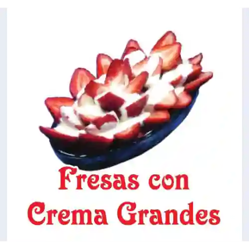 Fresas con Crema Grandes