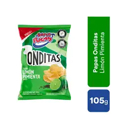 Super Ricas Onditas Papas Fritas Sabor a Limón y Pimienta
