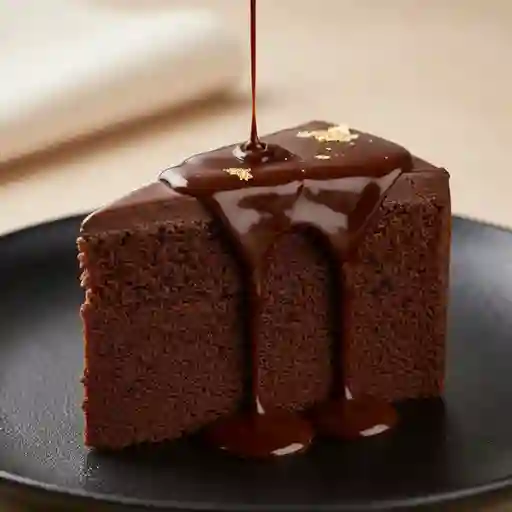 Porción torta chocolate