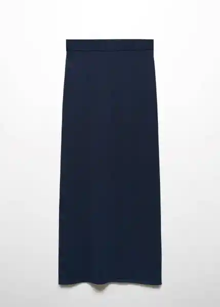 Falda Obie-W Navy Talla M Mujer Mango