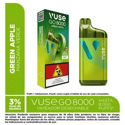 Vapeador Vuse Go 8000 Puff Green Apple
