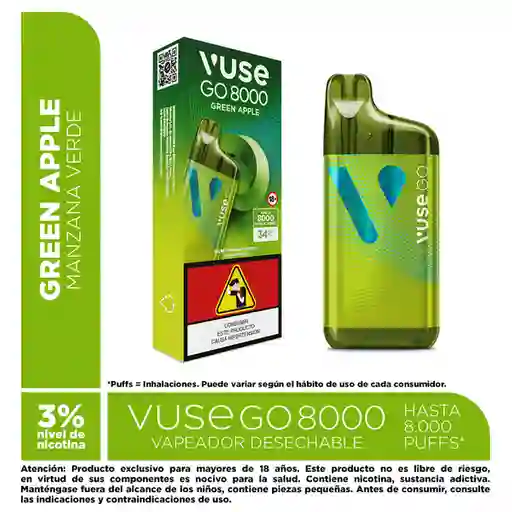 Vuse Go 8000puff Green Apple