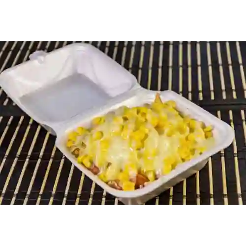 Salchipapa Mini Sencilla Gratinada