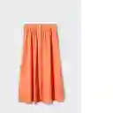 Falda Milane Mandarina Talla Xs Mujer Mango