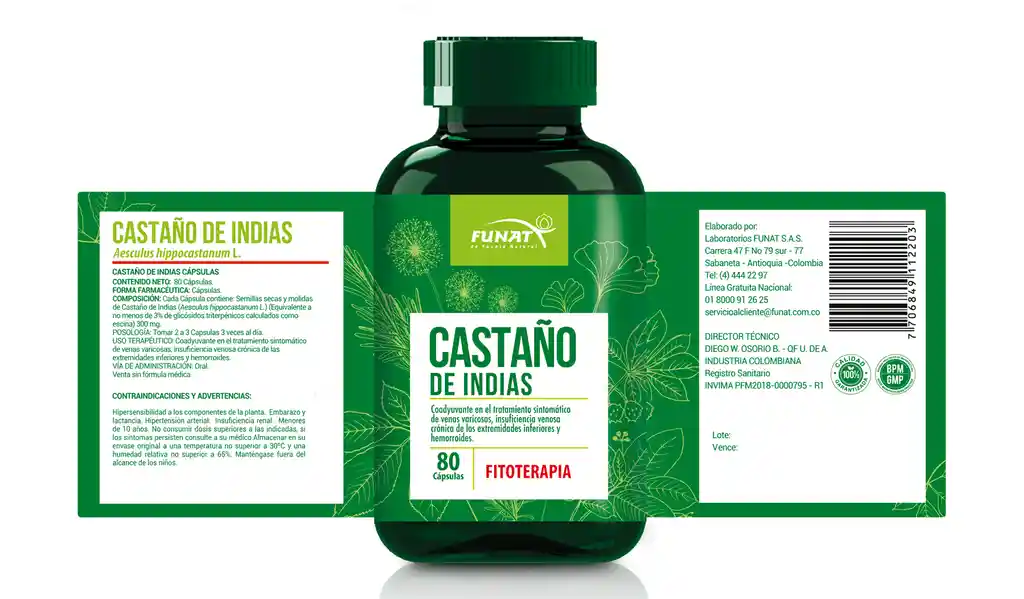 Funat Castaño de Indias (300 mg)