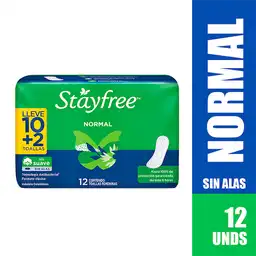 Stayfree Toallas Higiénicas sin Alas