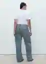 Jean Miami Tejano Medio Talla 40 Mujer Mango