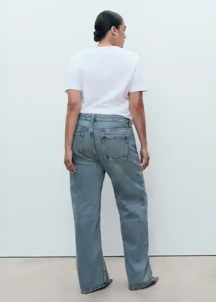 Jean Miami Tejano Medio Talla 40 Mujer Mango