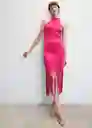 Vestido Liza Fucsia Talla M Mujer Mango