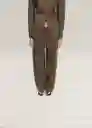 Pantalón Orchid Khaki Talla 36 Mujer Mango