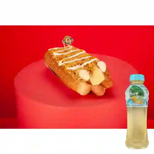 Combo Súper Perro + Fuze Tea Mango Manzanilla 400ML