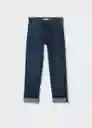 Jeans Regular Tejano Oscuro Talla 05 Niños Mango