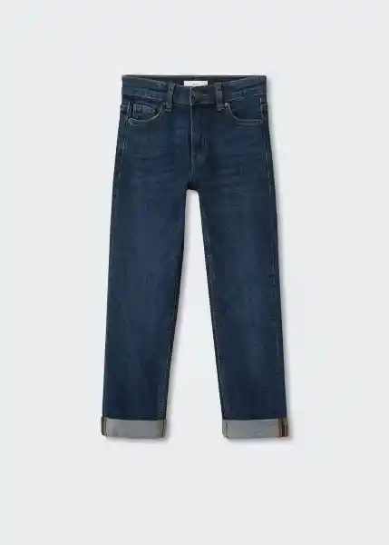 Jeans Regular Tejano Oscuro Talla 05 Niños Mango