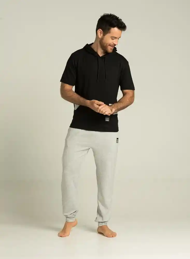 Pantalon Pijama Largo M-gris Jasp