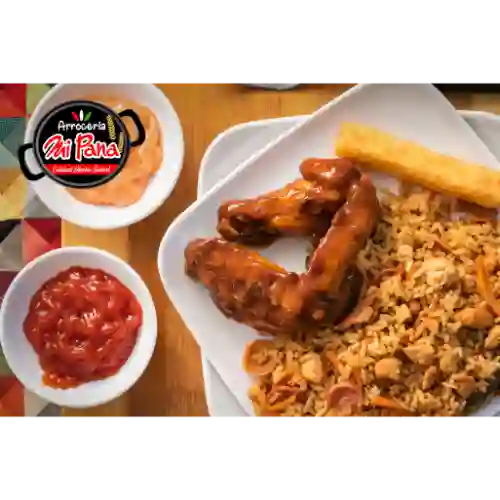 Alitas Bbq con Arroz 250 gr a Eleccion