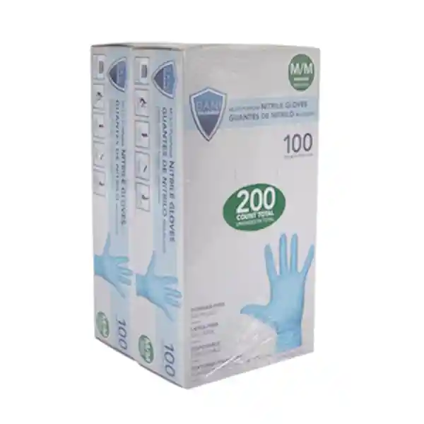 Sani-Guard Guantes Desechables Multiusos Nitrilo Mediana