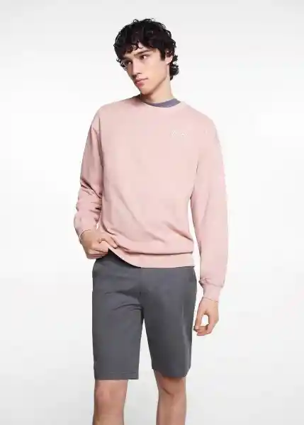 Sudadera Respect Rosa Pastel Talla 18 Niños Mango