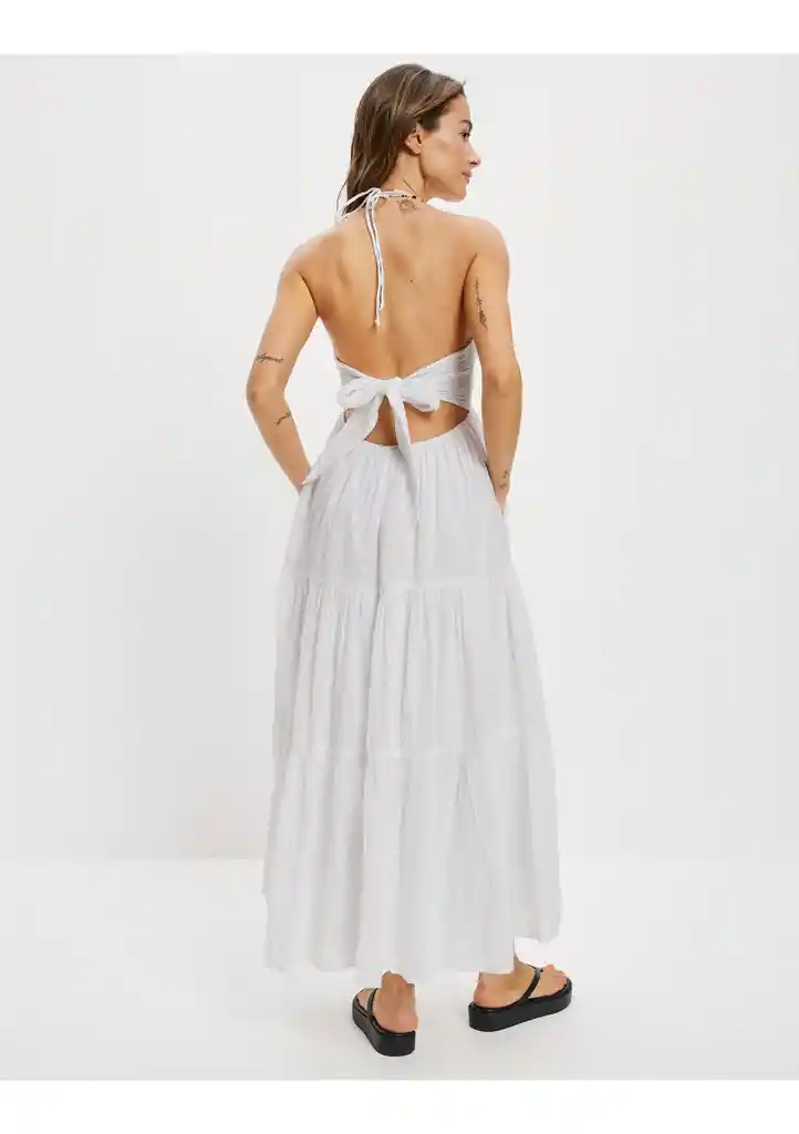 Vestido Mujer Blanco Talla X-SMALL 400387347451 American Eagle