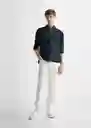 Camisa Garment Marino Talla 19 Teen Niños Mango