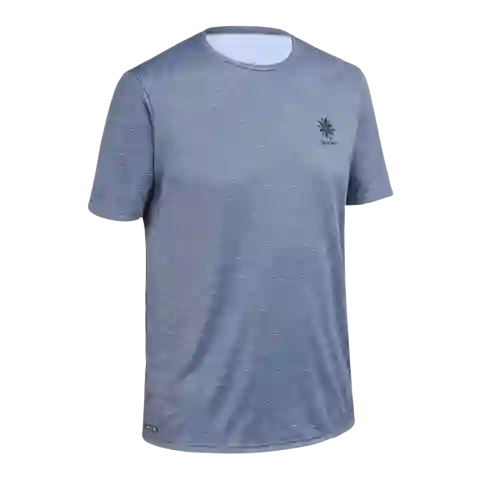 Olaian Camiseta Anti-Uv Agua Manga Corta Hombre Gris Talla S