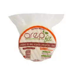 Arepfit Arepa de Maíz Blanco con Queso Light