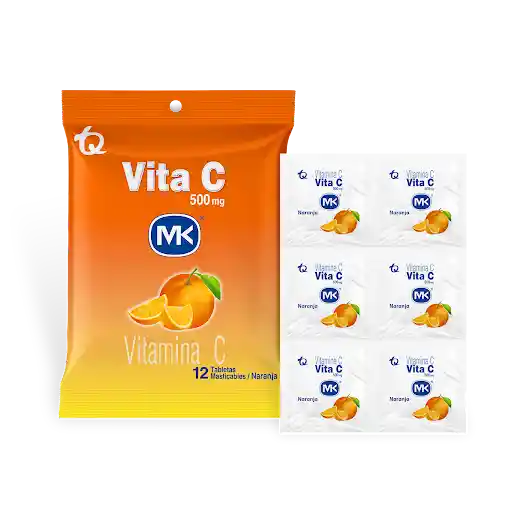 Mk Vitamina C Sabor a Naranja (500 mg)