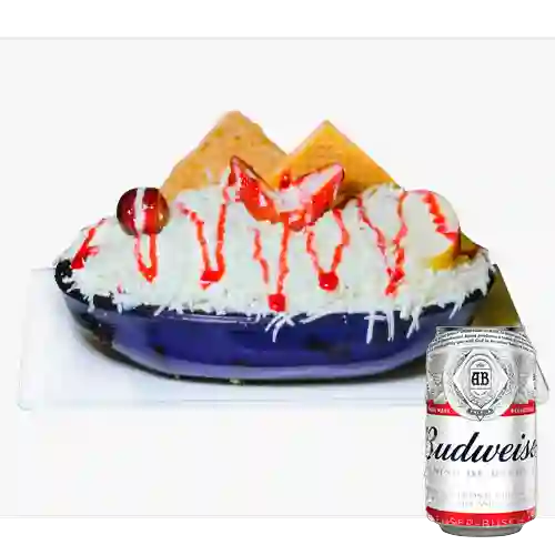 Combo Ensalada de Frutas Sencilla + Budweiser 269 ml