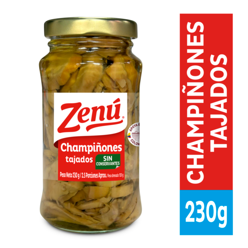 Zenú Champiñón Tajado 230 g