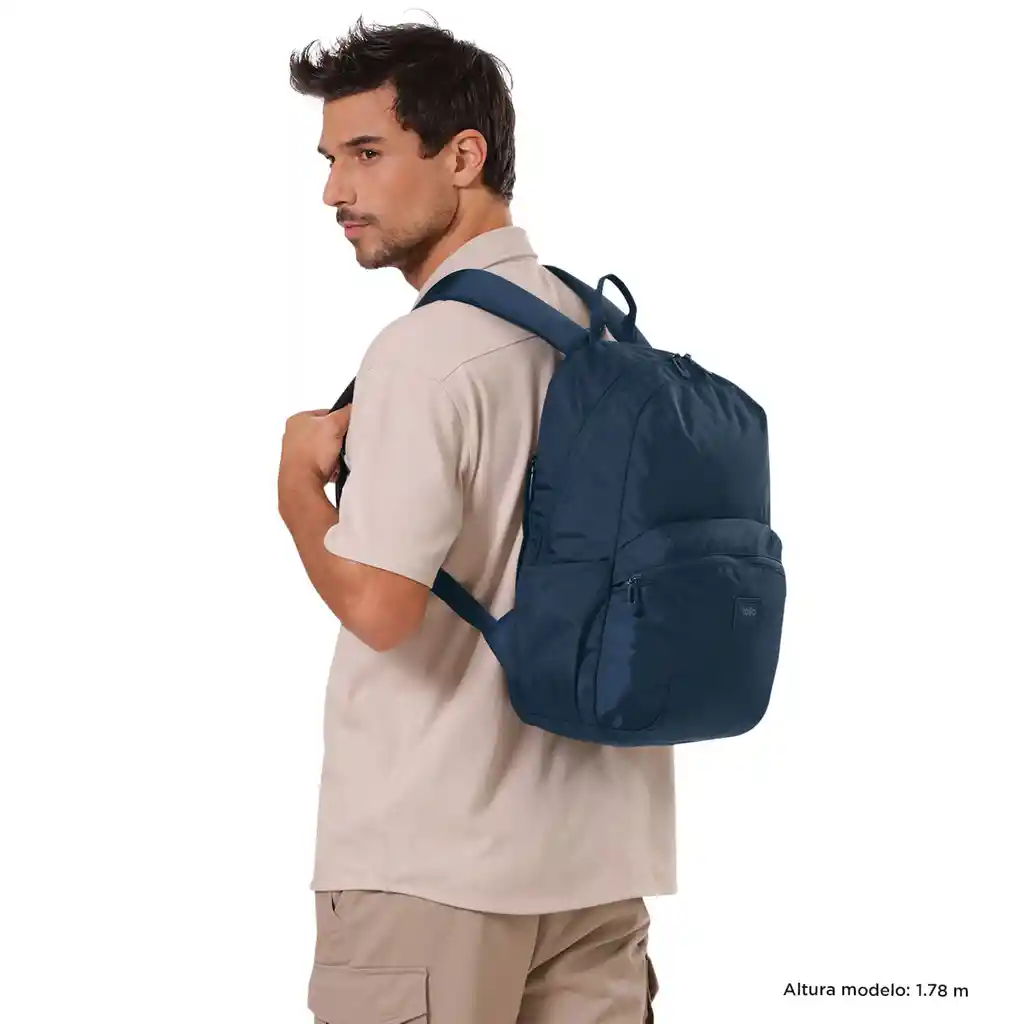 Morral Universitario Porta Pc 14" Trik M Azul Unisex
