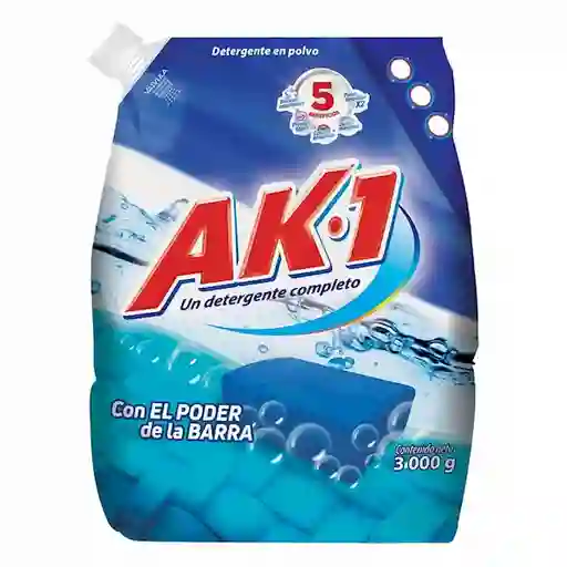 Ak-1 Detergente en Polvo con el Poder de la Barra